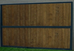 12 ft solid modular stall side wall